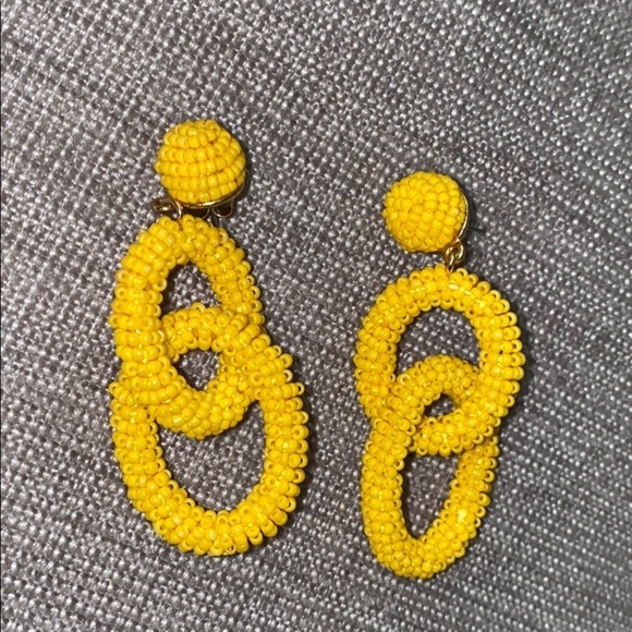 Encrusted beaded drop earrings - Picture 2 of 5